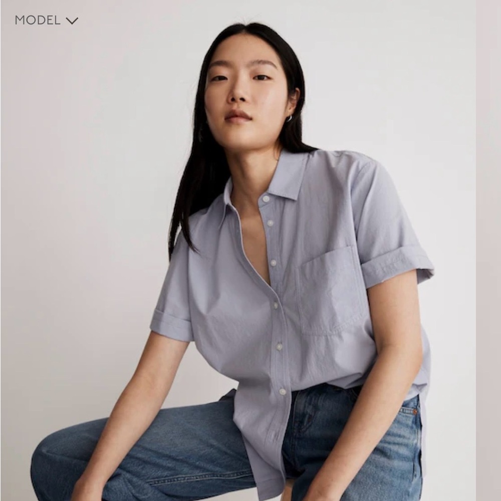 Madewell Signature Poplin Short-Sleeve
Button-Down Shirt